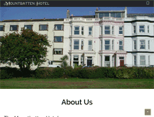 Tablet Screenshot of mountbattenhotel.co.uk